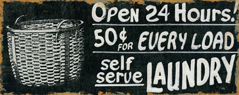 Framed Vintage Sign II Print