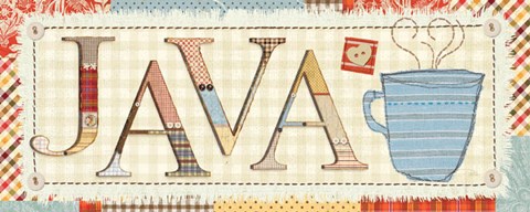 Framed Patchwork Cafe II Print