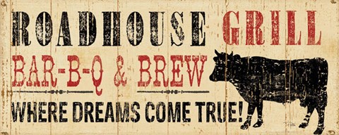 Framed Roadhouse Grill Print