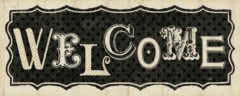 Framed Room Signs IV - Welcome Print