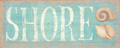 Framed Pastel Shore Print