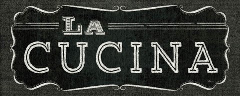 Framed La Cuisine Chalk III Print