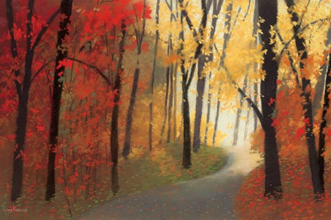 Framed Autumn Road Print