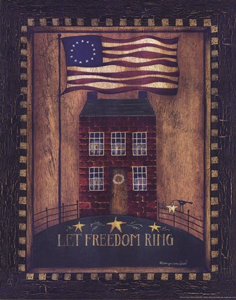 Framed Summer Brick Print