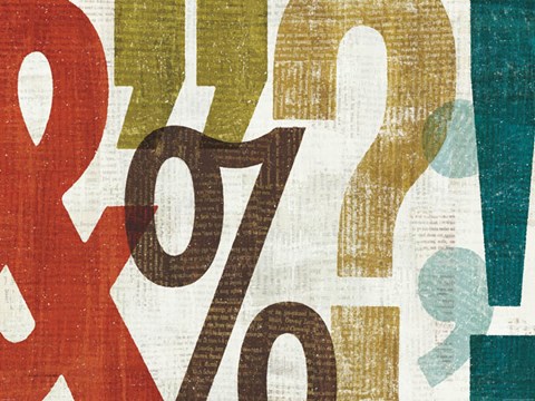 Framed Punctuated I Print