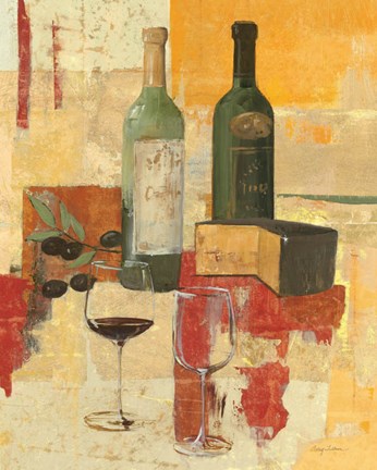 Framed Contemporary Wine Tasting III Print