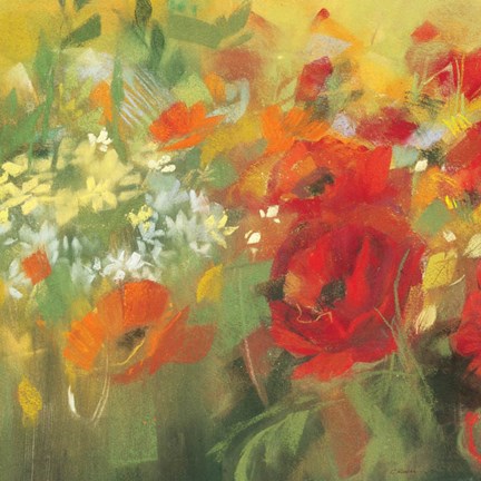 Oriental Poppy Field II by Carol Rowan