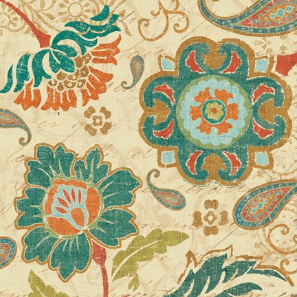 Framed Fall Paisley III Print