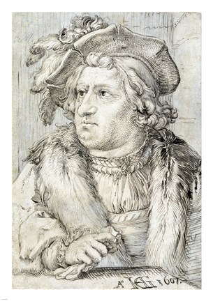 Framed Portrait of a Man Print