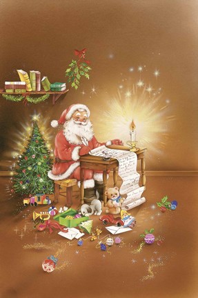 Framed Naughty or Nice Print