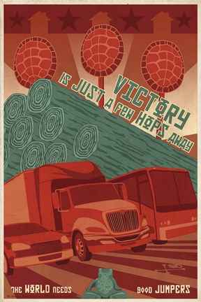 Framed World Needs Hoppers Print