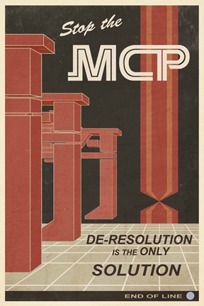 Framed De-Resolution Print