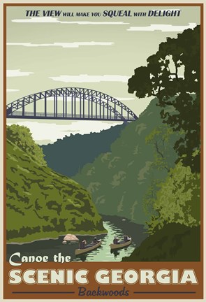 Framed Cahulawasee River Print