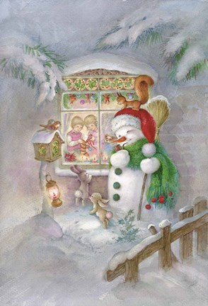 Framed Christmas Friends Print