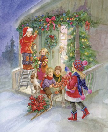 Framed Holiday Decorations Print