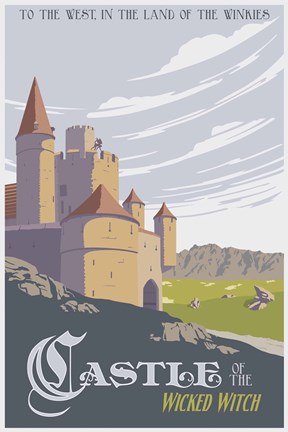 Framed Witche's Castle Travel Print