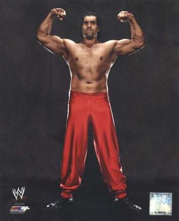 Framed Great Khali 2013 Posed Print
