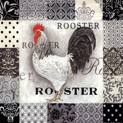 Framed Rooster Print