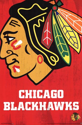 Framed Chicago Blackhawks&#174; - Logo 13 Print