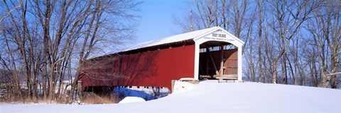 Framed Neet Covered Bridge Parke Co IN USA Print