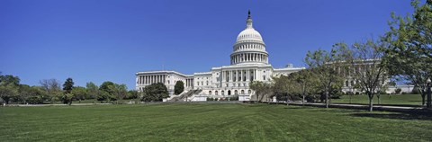 Framed USA, Washington DC, Low angle view of the Capitol Building Print