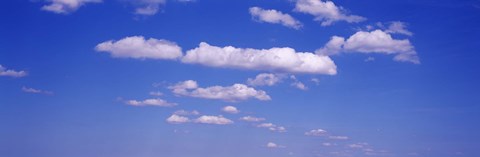 Framed Drifting clouds Print