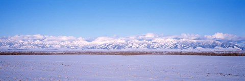 Framed USA, Montana, Bozeman, Bridger Mountains Print