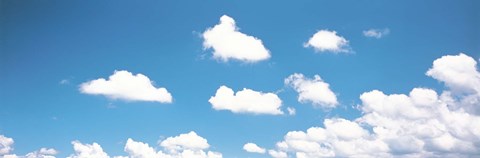 Framed Blue sky and clouds Print