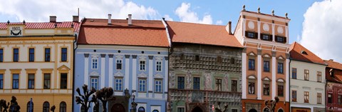 Framed Low angle view of old town houses, Levoca, Slovakia Print