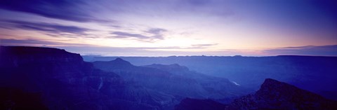 Framed Grand Canyon north rim at sunrise, Arizona, USA Print