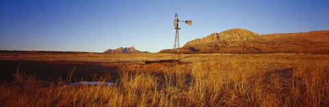 Framed Windmill in a Field, U.S. Route 89, Utah Print