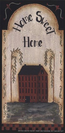 Framed Home Sweet Home Panel Print
