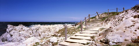 Framed Staircase on the coast, Pacific Grove, Monterey County, California, USA Print