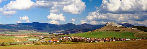 Framed Castle on a hill, Spissky Hrad, Slovakia Print