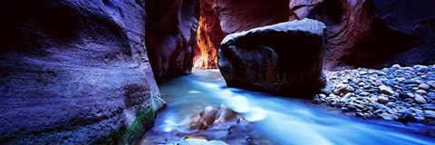 Framed Virgin River at Zion National Park, Utah, USA Print