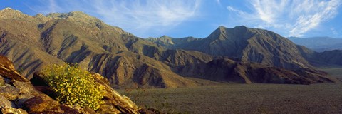 Framed Mountains in Anza Borrego Desert State Park, Borrego Springs, California, USA Print