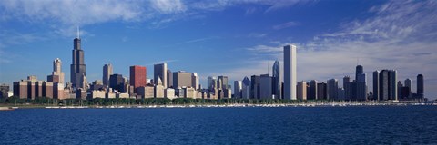 Framed Chicago Skyline from Lake Michigan Print