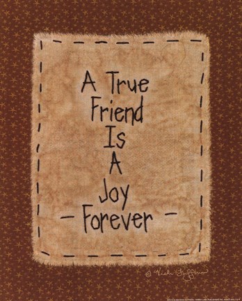 Framed True Friend Print