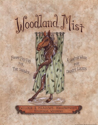 Framed Woodland Mist Print