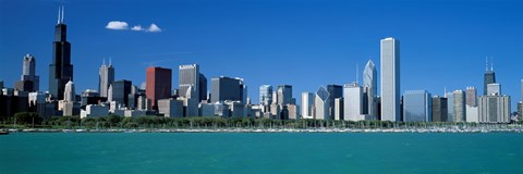 Framed Skyline Chicago IL USA Print