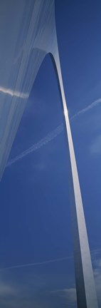 Framed Low angle view of an arched structure, Gateway Arch, St. Louis, Missouri, USA Print