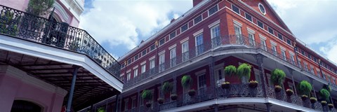 Framed Wrought Iron Balcony New Orleans LA USA Print