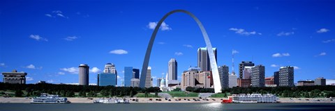 Framed Skyline, St Louis, MO, USA Print