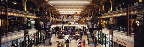Framed Interiors of a shopping mall, Bourse Shopping Center, Philadelphia, Pennsylvania, USA Print