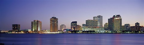 Framed Night New Orleans LA Print