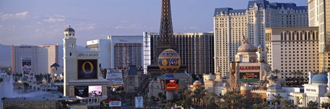 Framed Hotels on the Strip Las Vegas NV Print