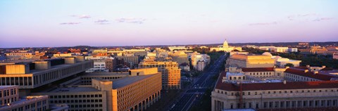 Framed Pennsylvania Ave Washington DC Print