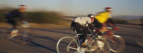 Framed Bicycle race, Tucson, Pima County, Arizona, USA Print
