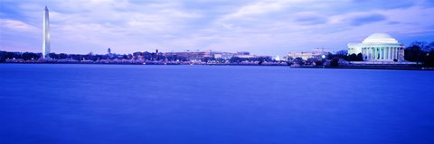 Framed Tidal Basin panorama, Washington DC Print