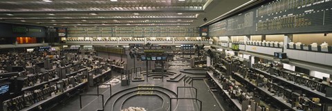 Framed Empty mercantile exchange, Chicago Mercantile Exchange, Chicago, Illinois, USA Print